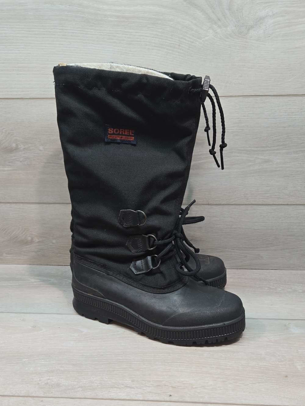 Vintage Women Kaufman Canada Insulated Lines Rubber Boots Shoes Sz 8